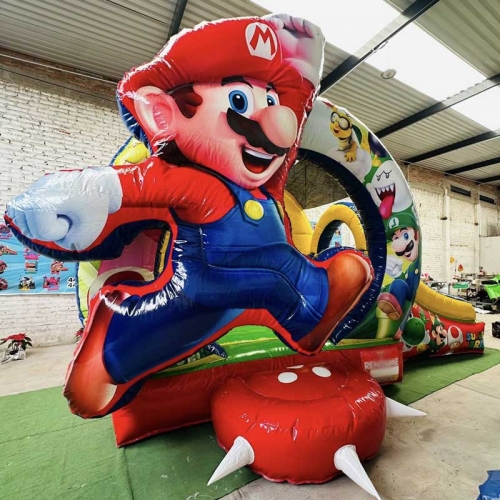 Mario Inflatable Structure Mario Bros Theme Bounce Houses & Slides For Sale | Custom Super Mario ...